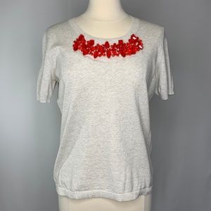 CAbi Rock Candy Shell Sweater Beaded Size: M